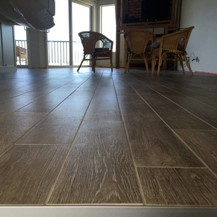Porcelain Plank wood look tile
