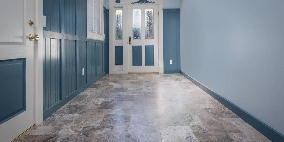 MillerTileStone-RobRijnenPhotography-ShellBeach-14 Silver Travertine entryway tile